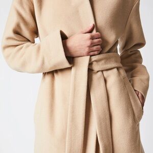 Billy Reid Camille Wrap Coat Camel